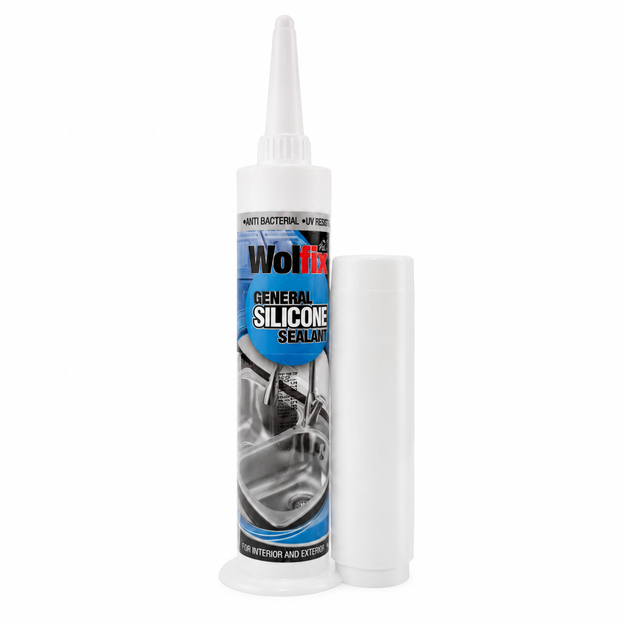 چسب آکواریوم (سیلیکون) ولفیکس Wolfix مدل General Sealant - آنتی‌باکتریال